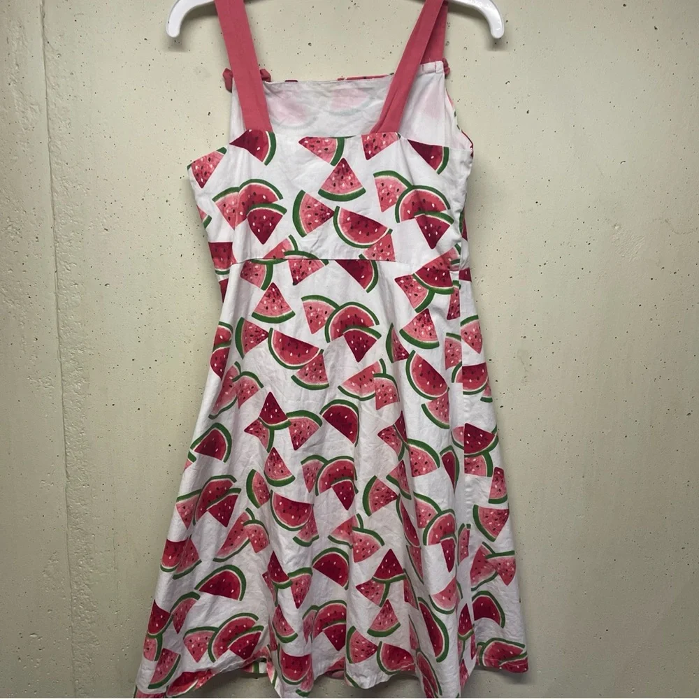 CRAZY 8 SPRING & SUMMER  WATERMELON DRESS SZ 12 LNC - Picture 2 of 4